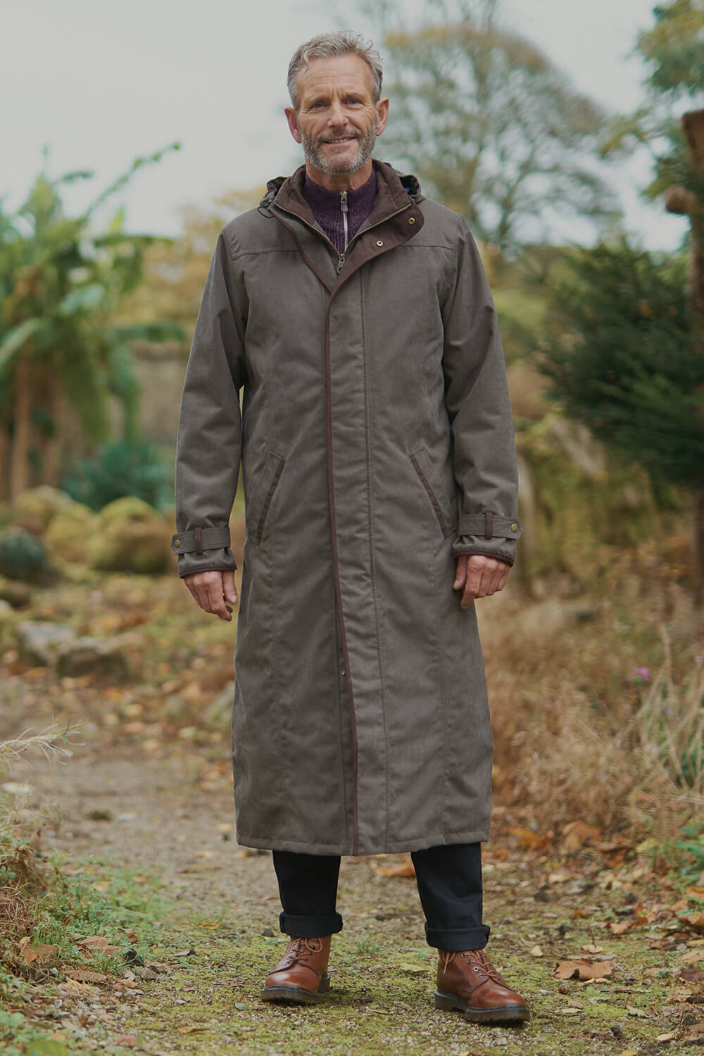 Jack murphy long raincoat deals