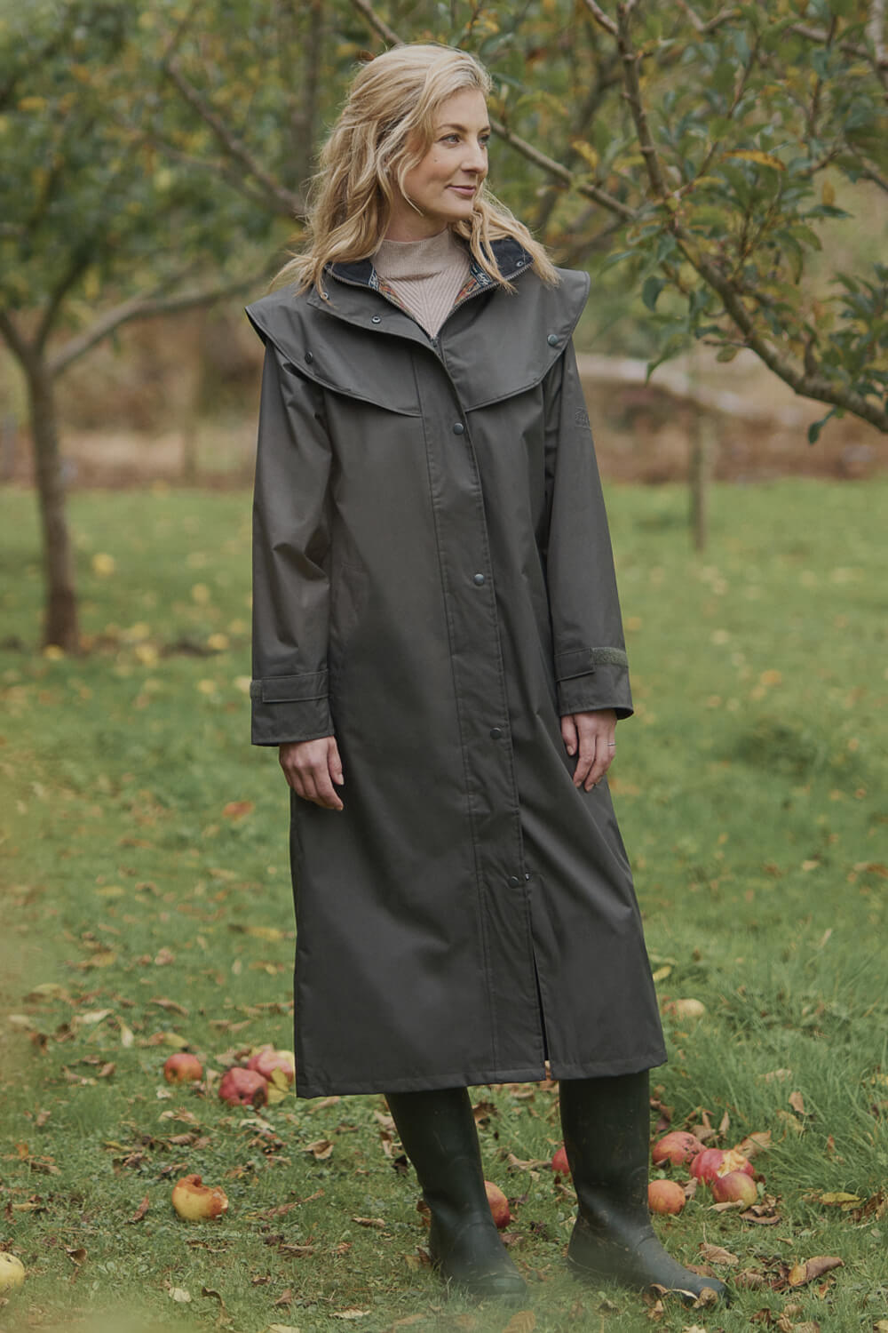 Ladies Long Raincoat Outback Womens Full Length Rain Coat Womens